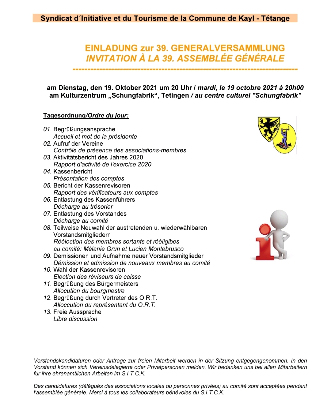 Generalversammlung Org: SITK